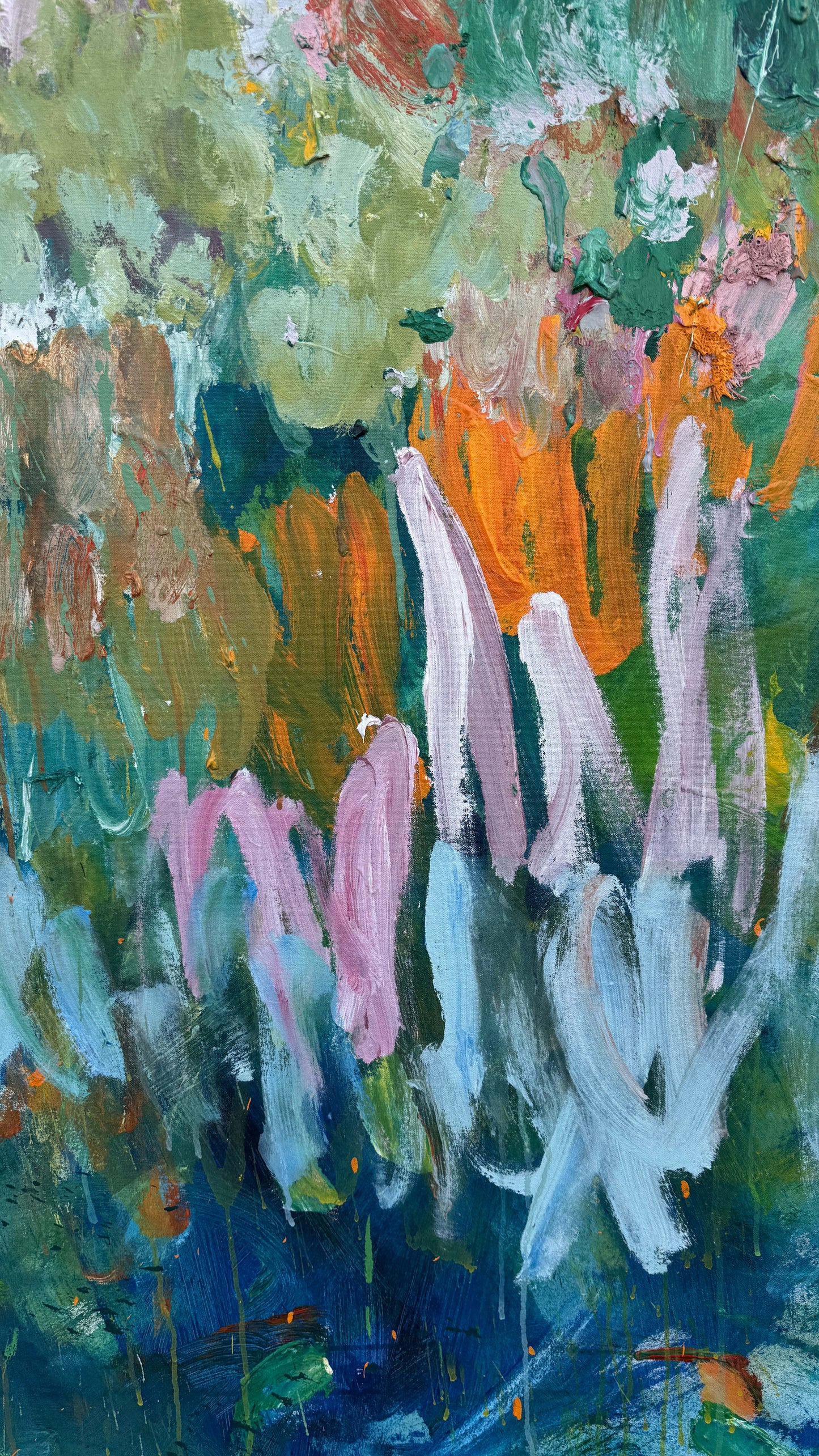 Where Flowers are left to play 190x130cm