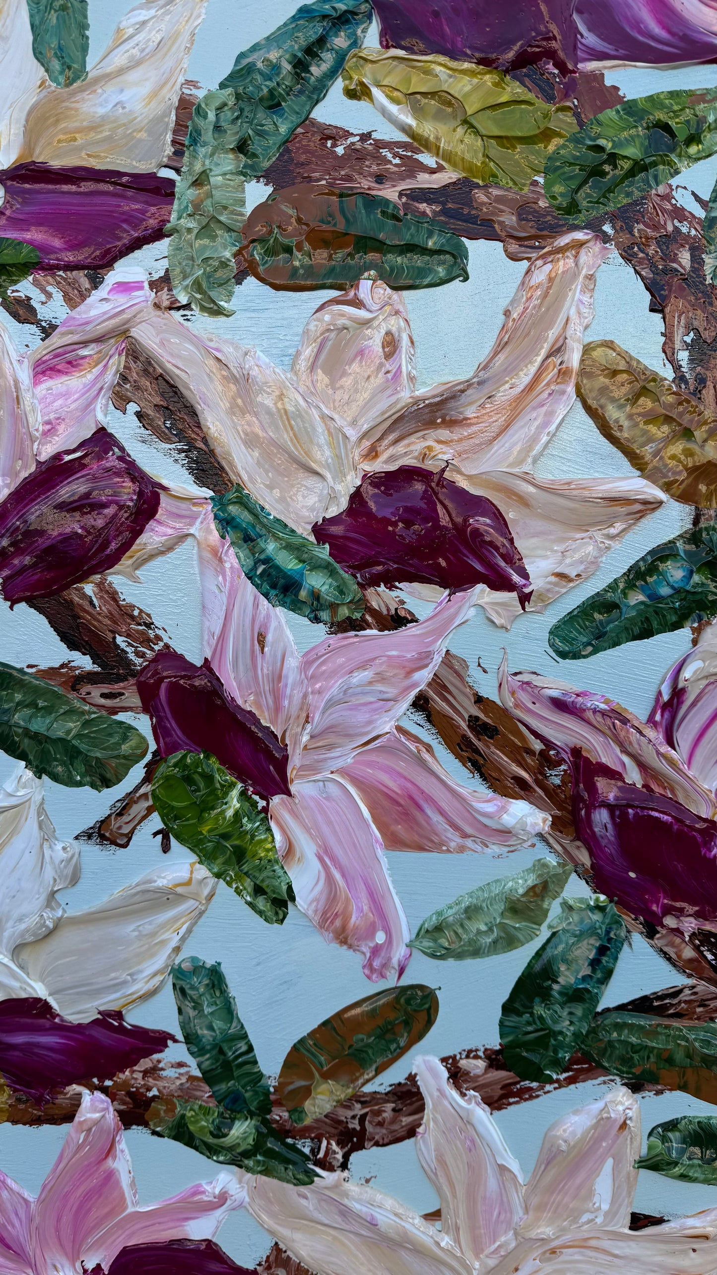 Magnolia Season 120x120cm