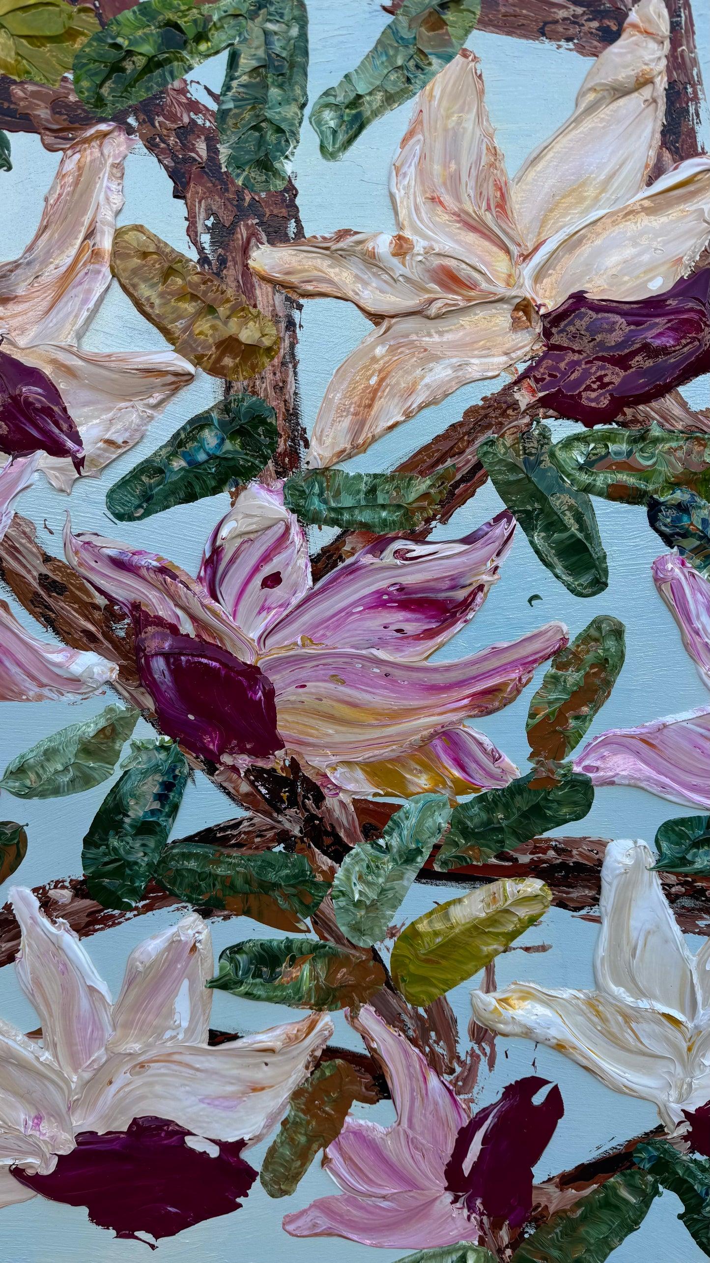 Magnolia Season 120x120cm
