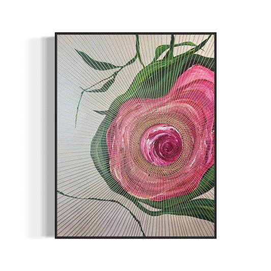 Golden Threads of a Rose 140x110cm