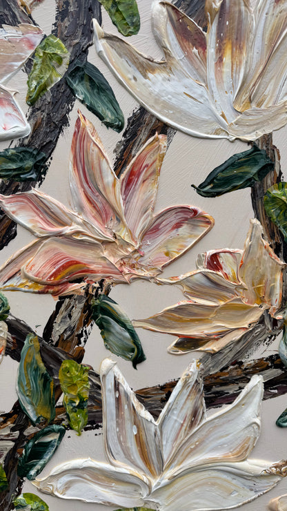 Country Magnolia  183x122cm