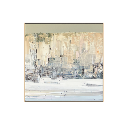 Quiet end of the beach 84x84cm