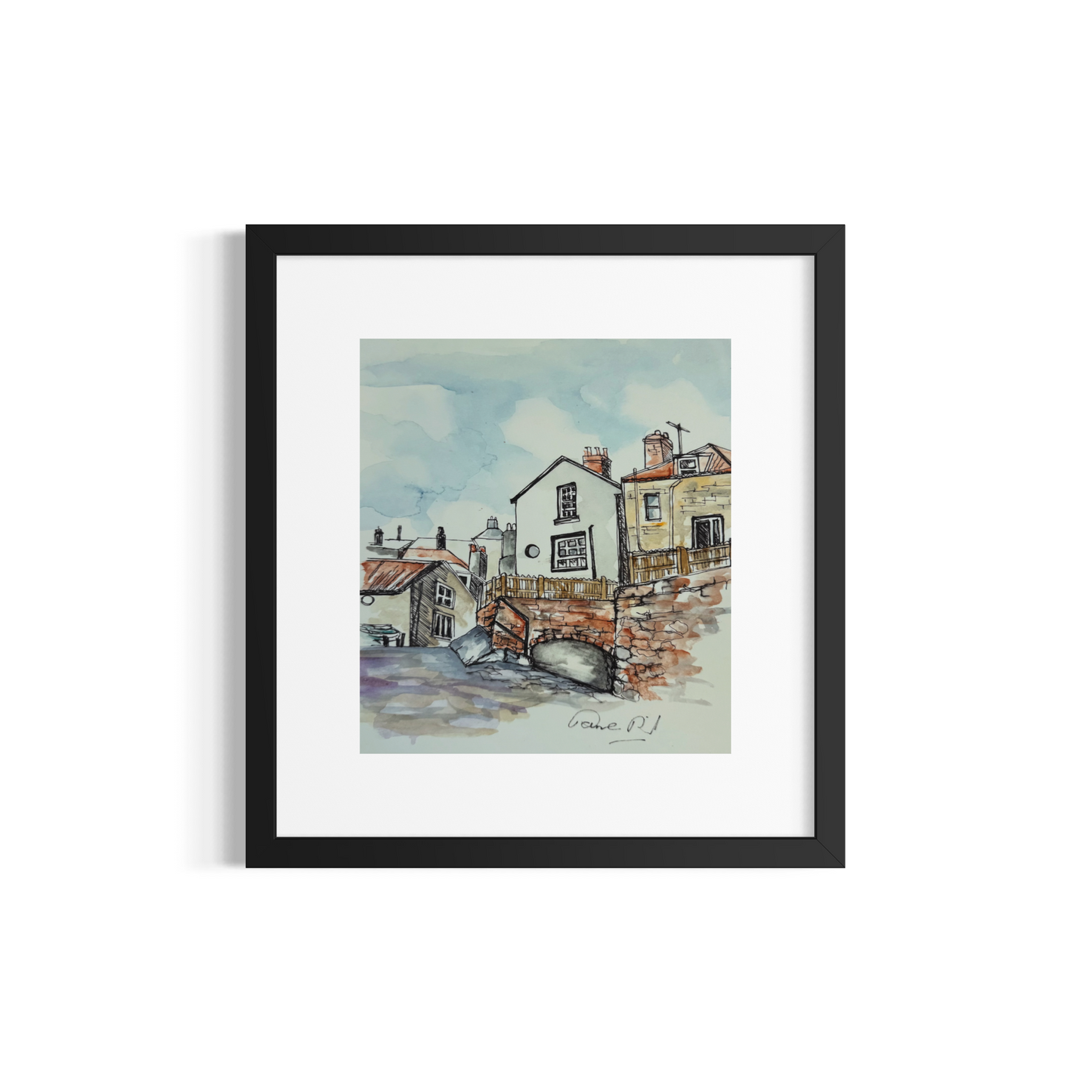 Robin Hood's Bay, Yorkshire, UK 38x34cm