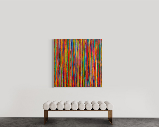 SOLD - Candy 120x120cm