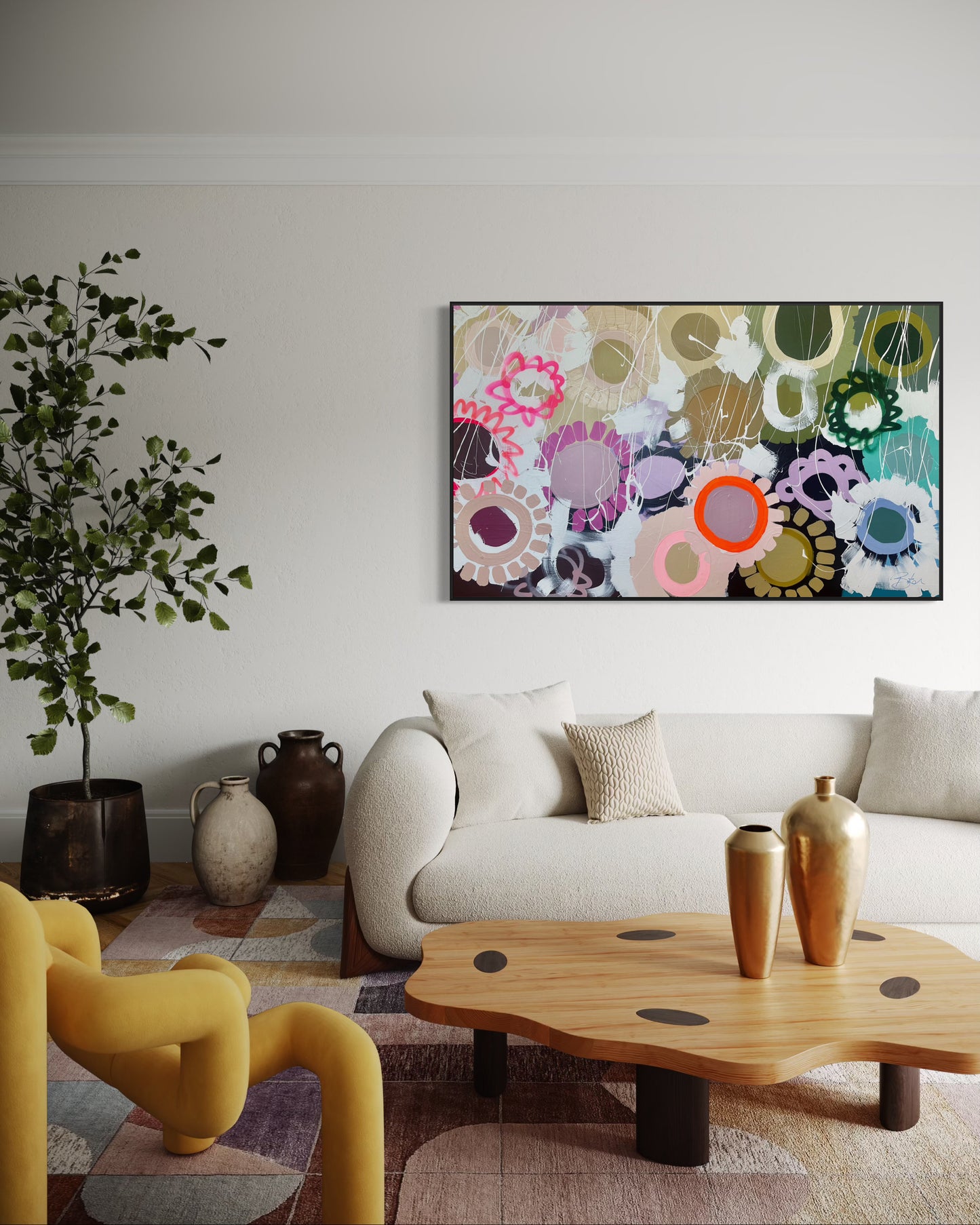 A Garden of Blooms 120x200cm