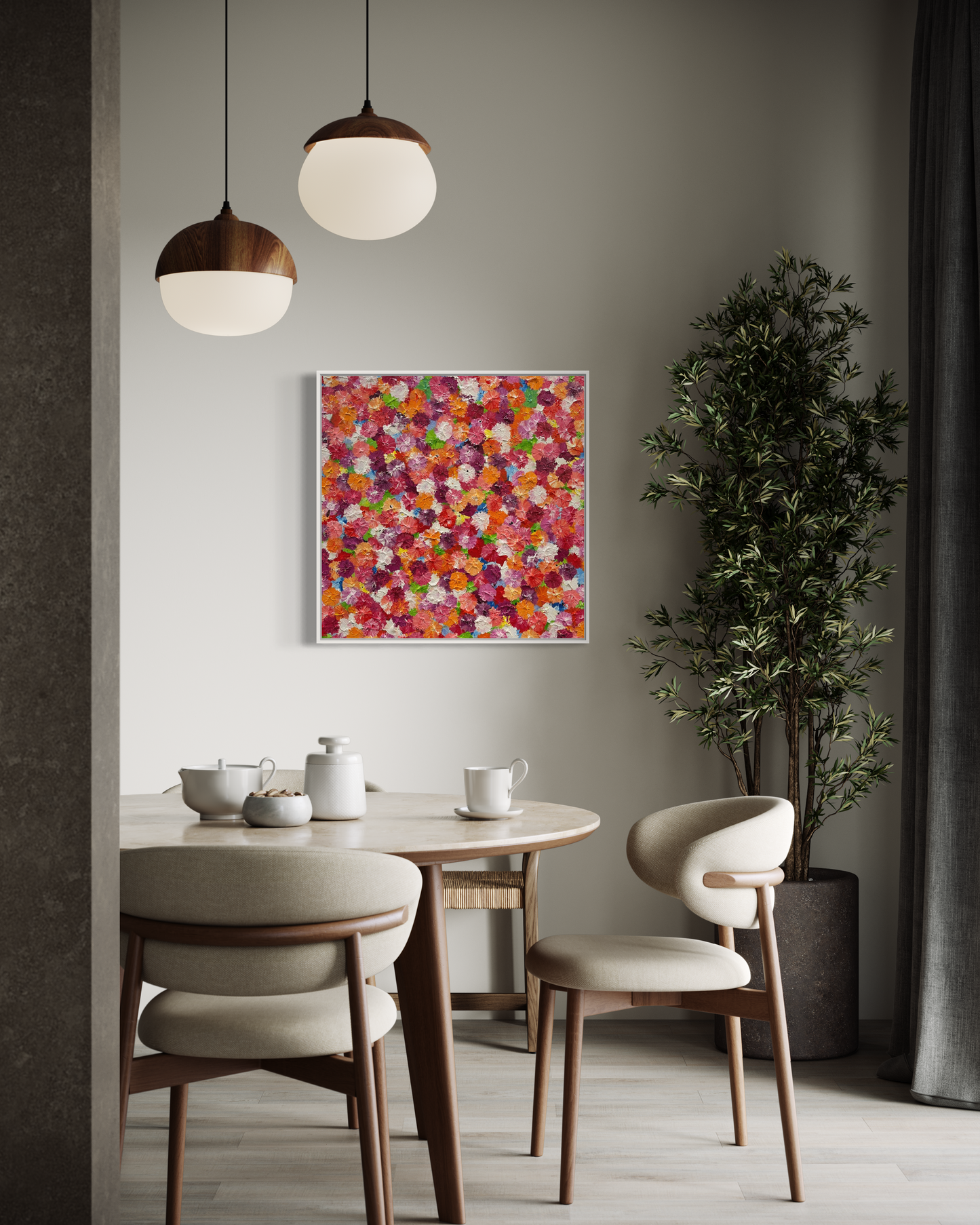 Sunshine Blossom 76x76cm