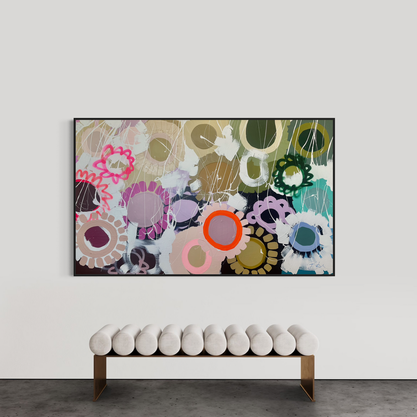 A Garden of Blooms 120x200cm