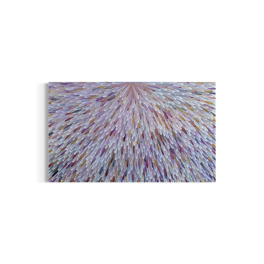 RAYMOND WALTERS PENANGKE - Emu Feathers 90x150cm (brown,ochre and mauve)