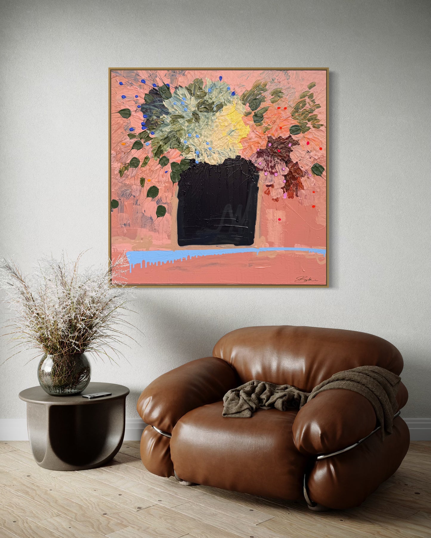 Flower Run 122x122cm