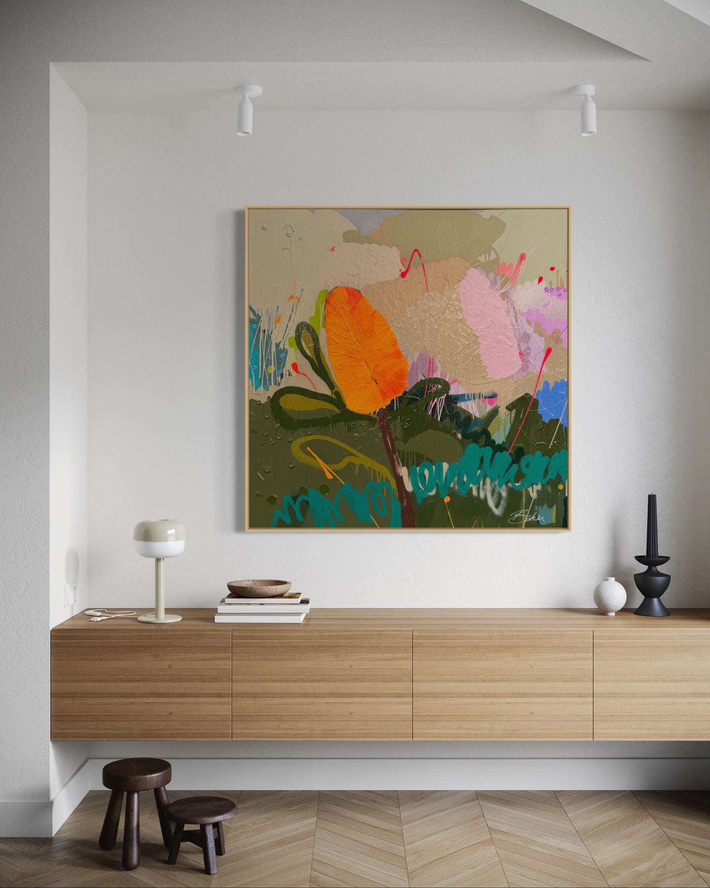 Garden Dreaming 122x122cm