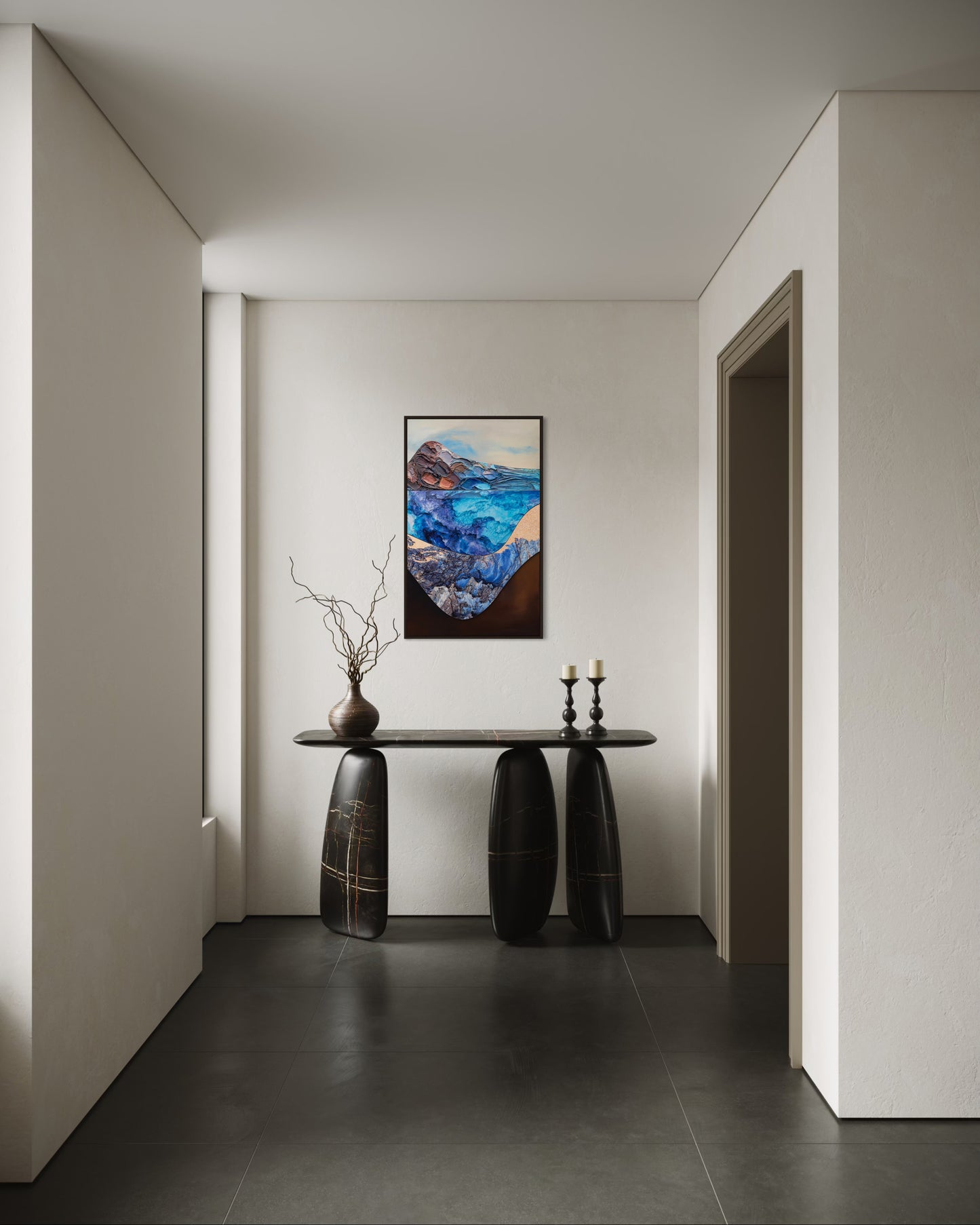 Cerulean Drift 103x63cm