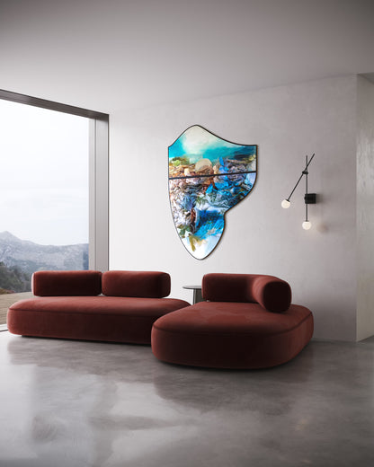 Where my mind dances and my heart rests 180x140cm