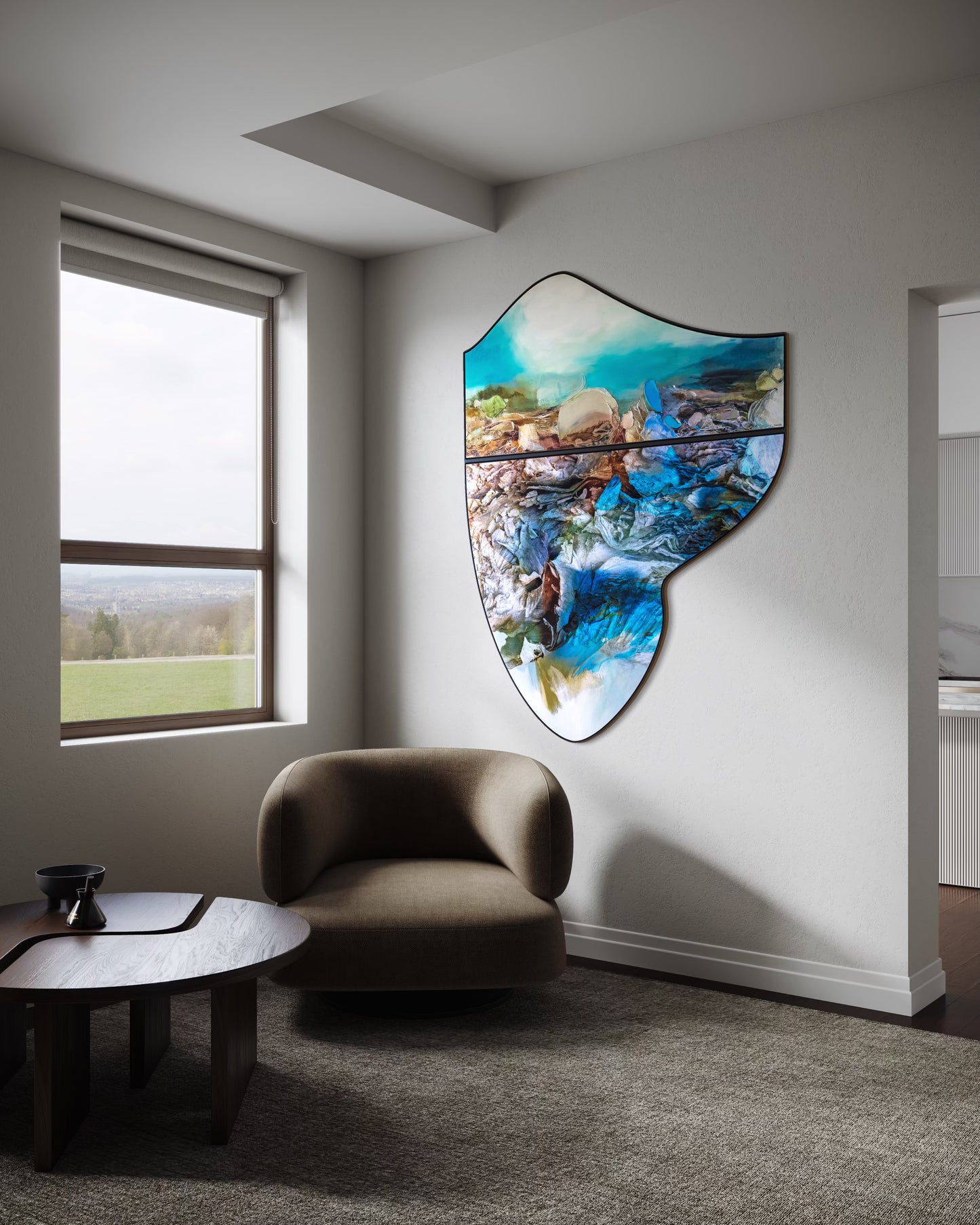 Where my mind dances and my heart rests 180x140cm