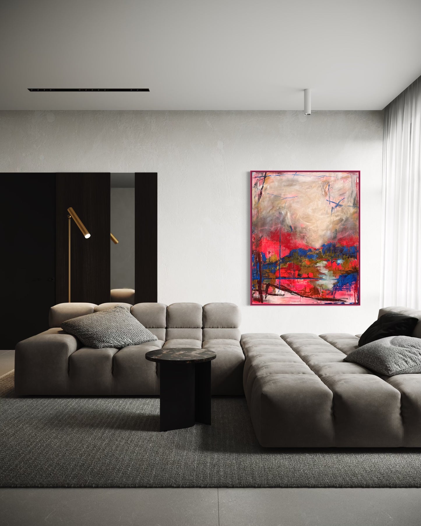 'I go to the mail box, to see if we have mail, however I don't tend to collect it' 156x126cm