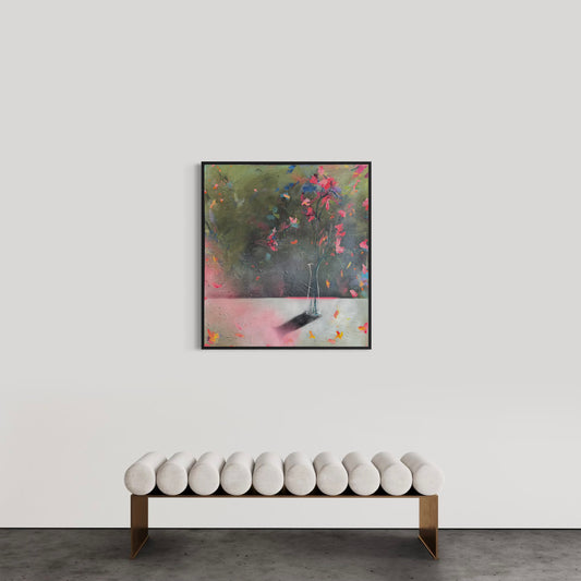 'Michael works in a Garden' 102x92cm