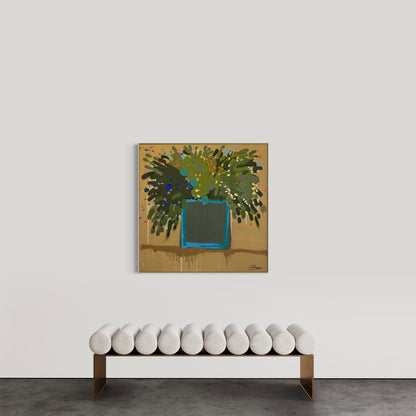 Siren in Gold 104x104cm