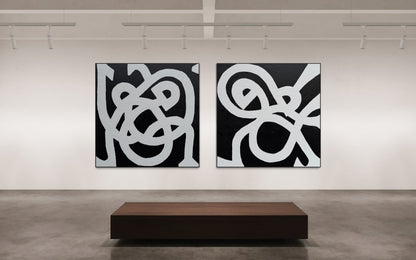 Entwined in Time 180x180cm