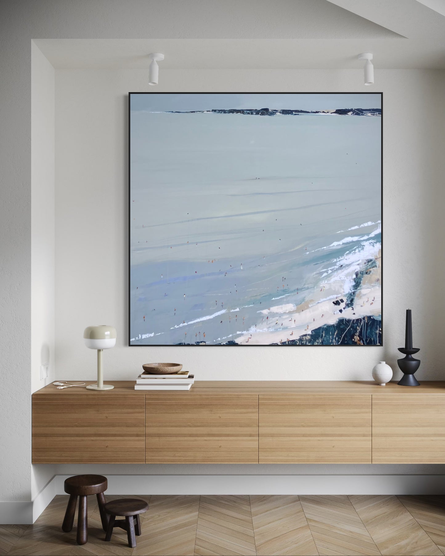 South Side Surf Check 154x154cm