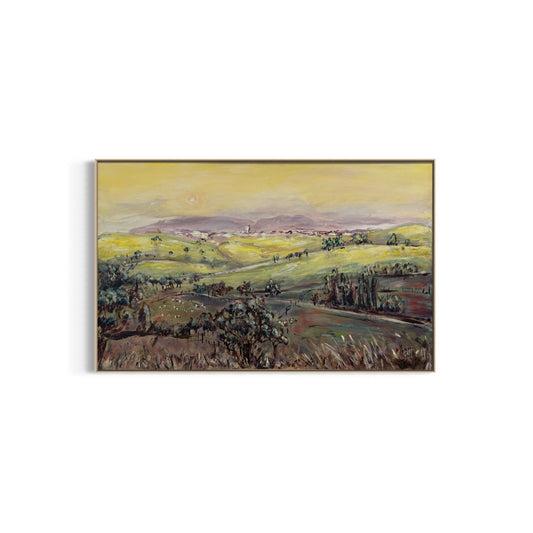 Moon Over Planes 75.5x121.5cm