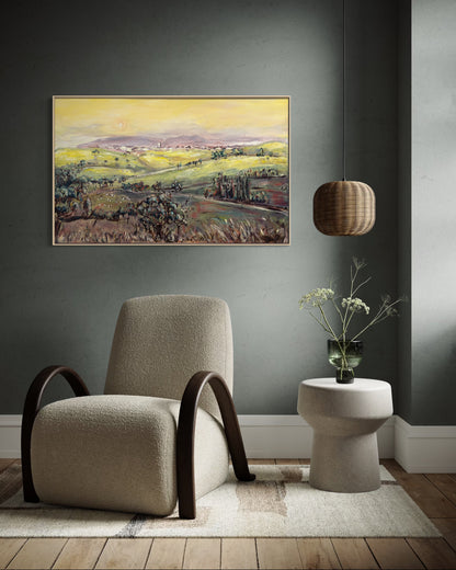 Moon Over Planes 75.5x121.5cm