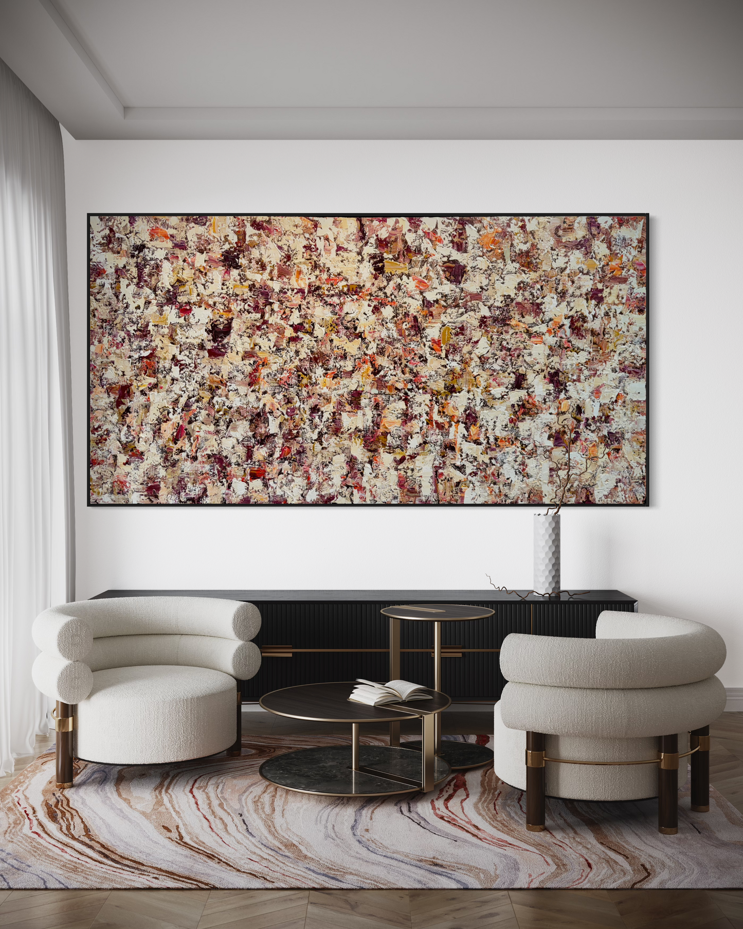 SOLD - Looking Through Summer Sunset 150x290cm