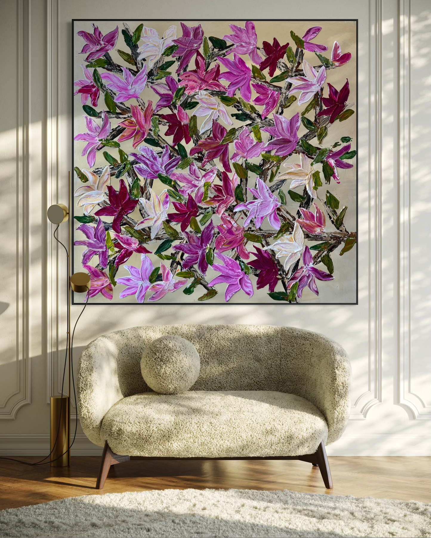 SOLD- My Magnolia 160x160cm