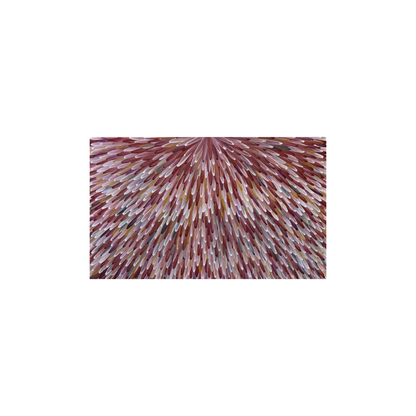 RAYMOND WALTERS PENANGKE - Emu Feathers 90x150cm (plum/ochre/white)