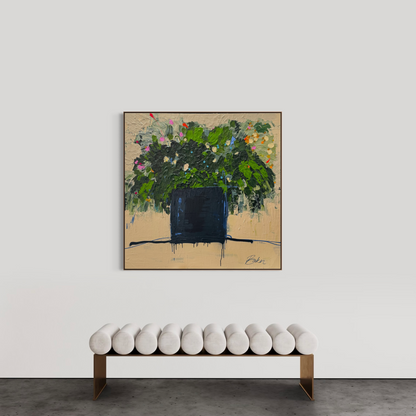 Beat the odds 122x122cm
