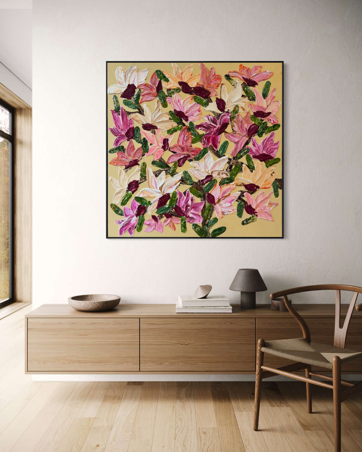 Fresh Magnolia 120x120cm