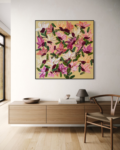 Fresh Magnolia 120x120cm