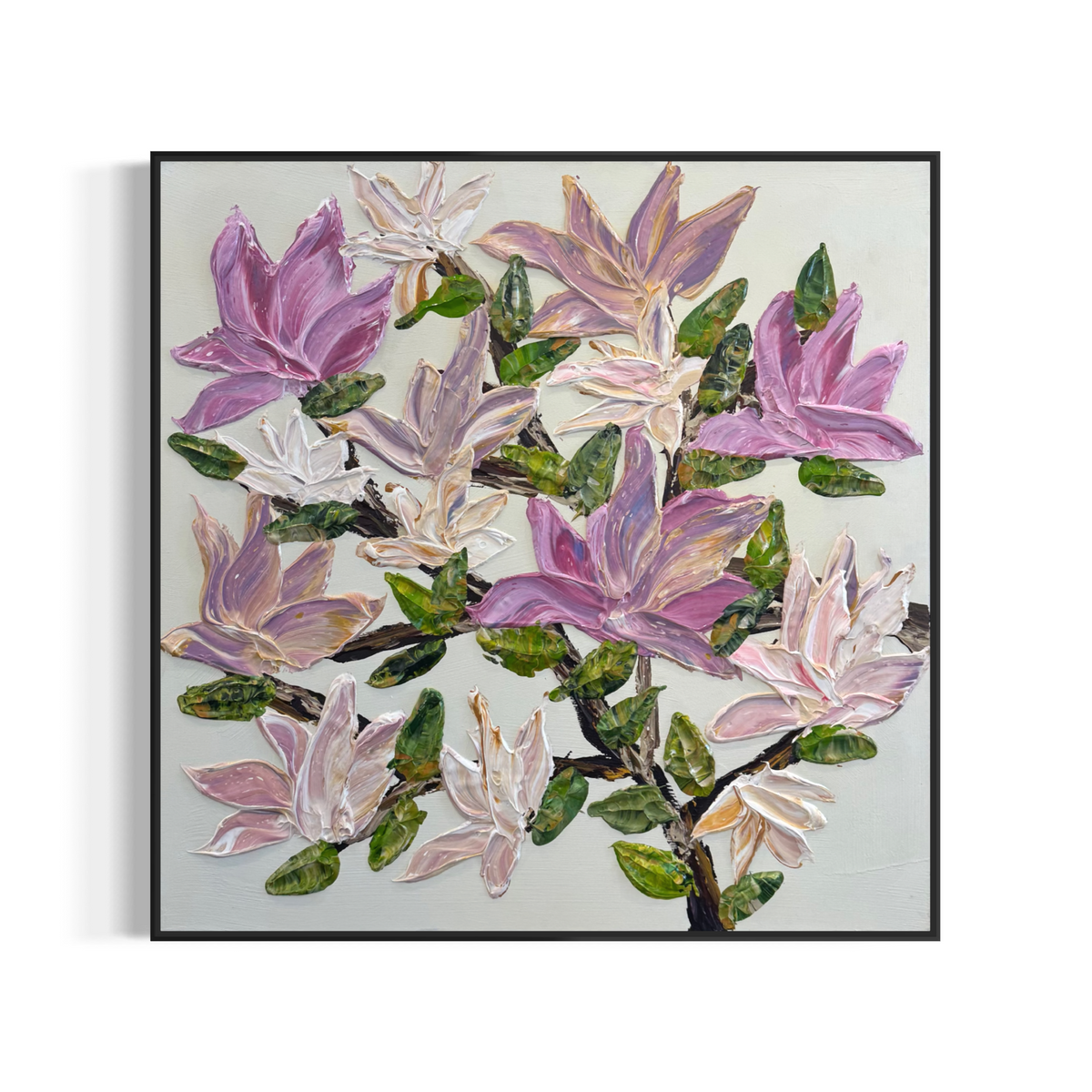 Magnolia Memories 80x80cm