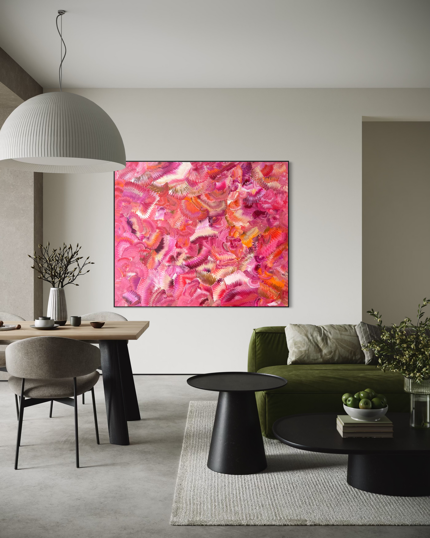 SOLD - Passions Bloom 180x150cm