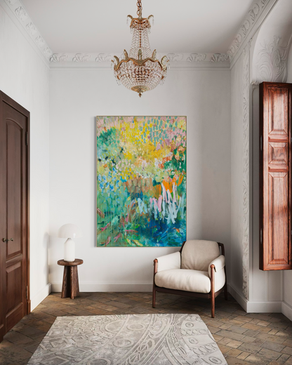 Where Flowers are left to play 190x130cm