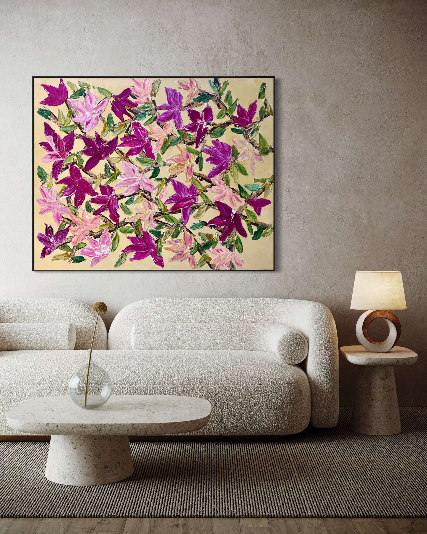 SOLD - Dad's Garden in Bloom 150x120cm