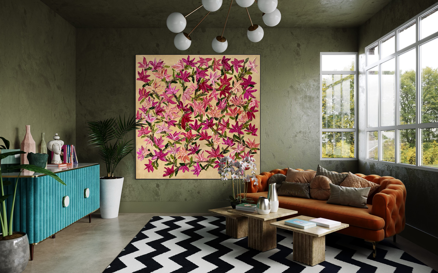 My Magnolia 200x200cm
