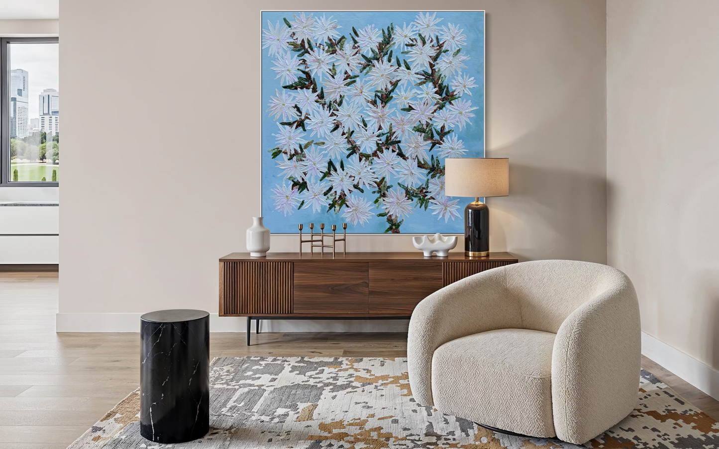 Magnolia the Star 150x150cm
