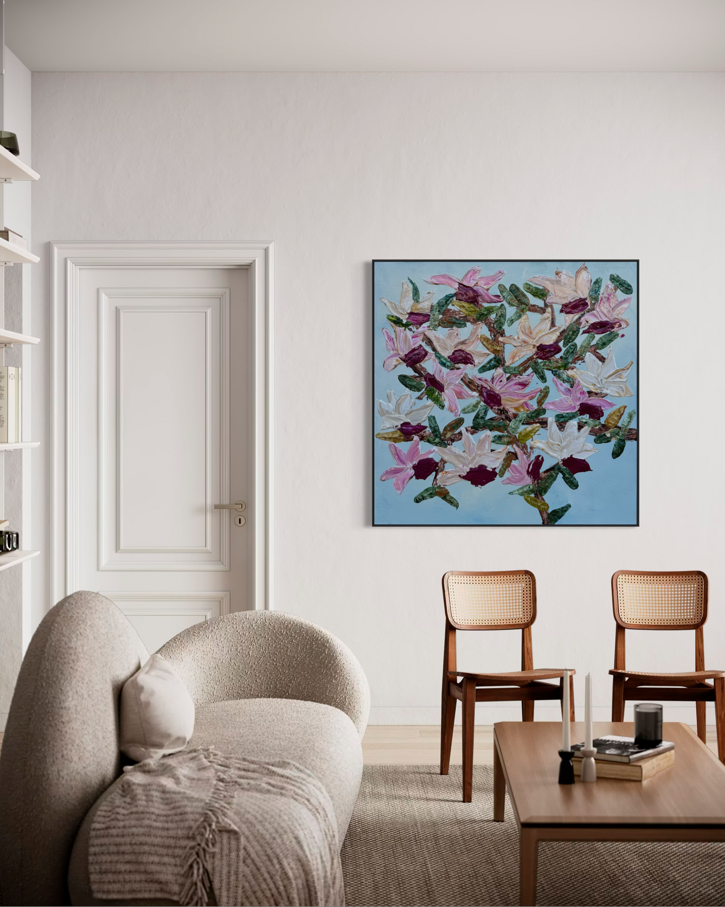 Magnolia Season 120x120cm