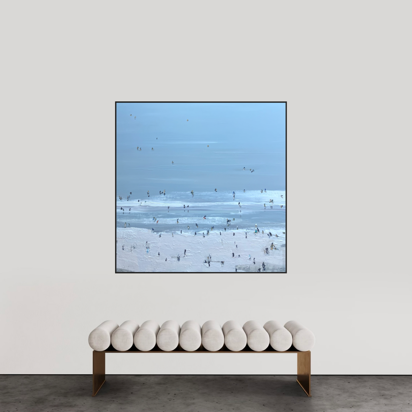 Slow start to the day 134x134cm