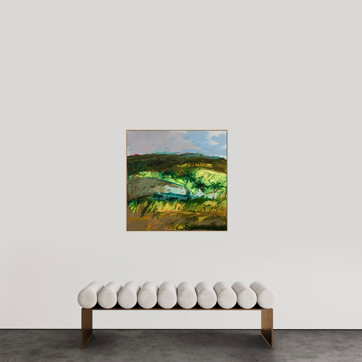 Blue Skies 90x90cm