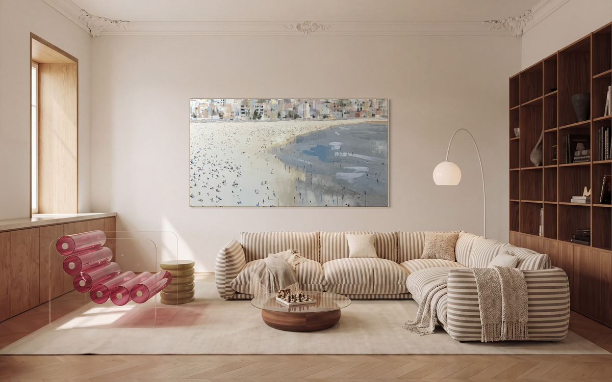 Gettin’ the tan on at Bondi 144x264cm