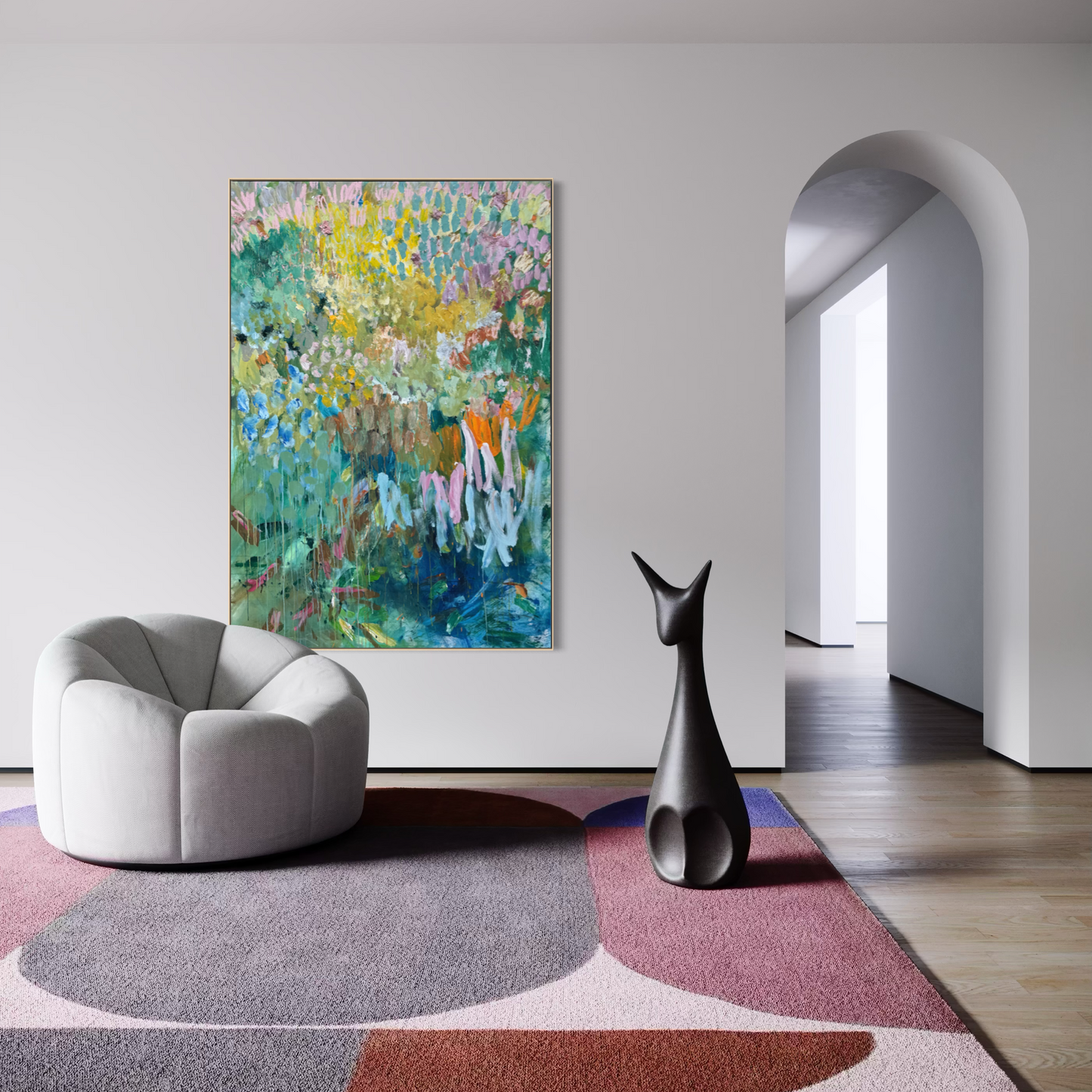 Where Flowers are left to play 190x130cm