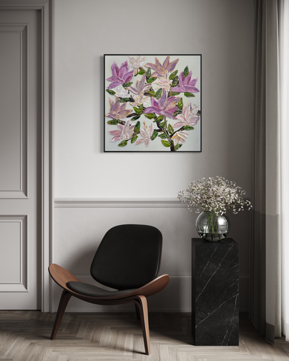 Magnolia Memories 80x80cm