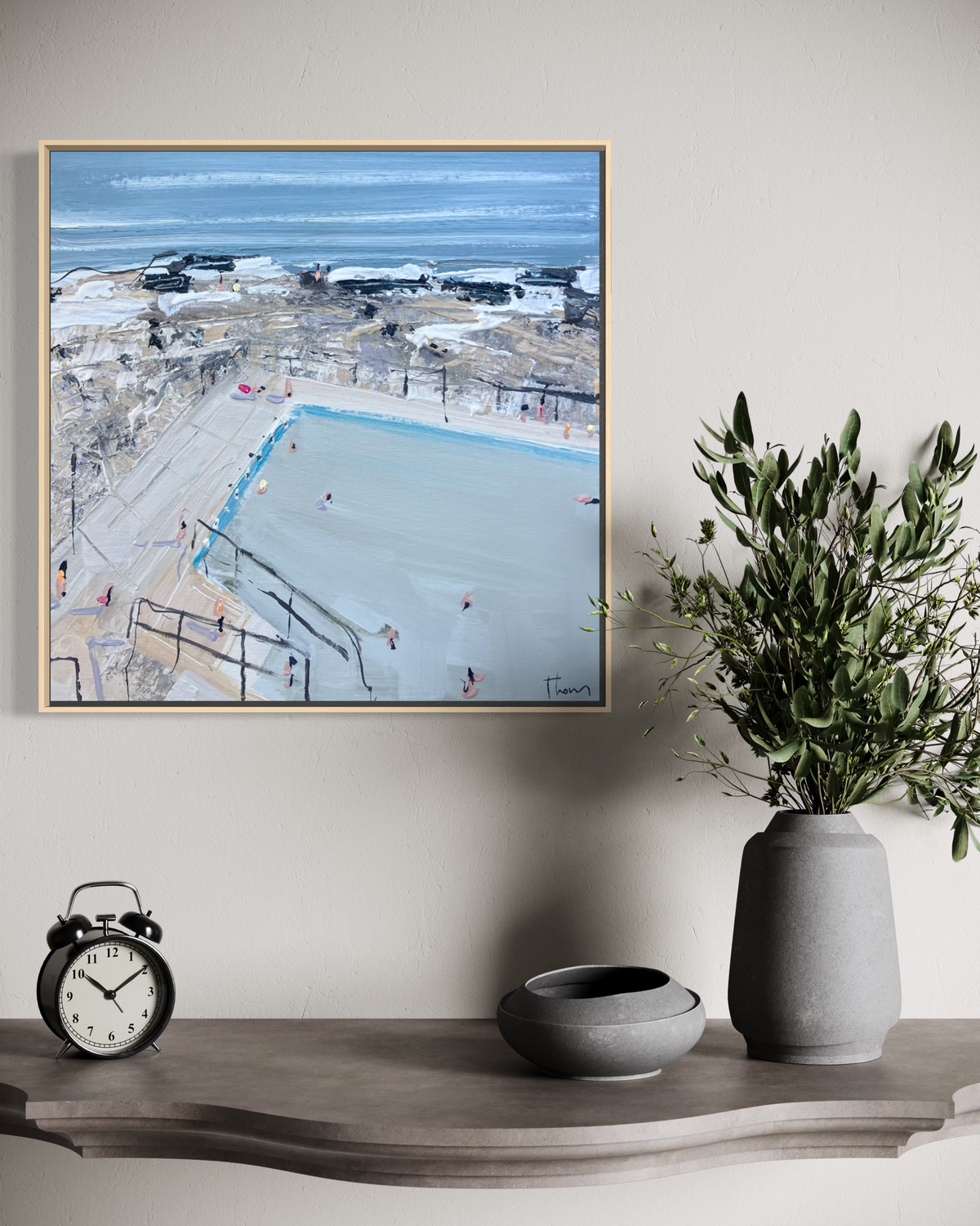 Fresh Water Ocean Bath  49x49cm