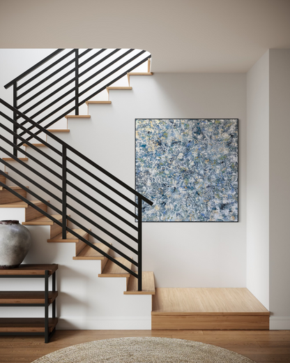 SOLD-Looking Through Deep Waters 160x160cm