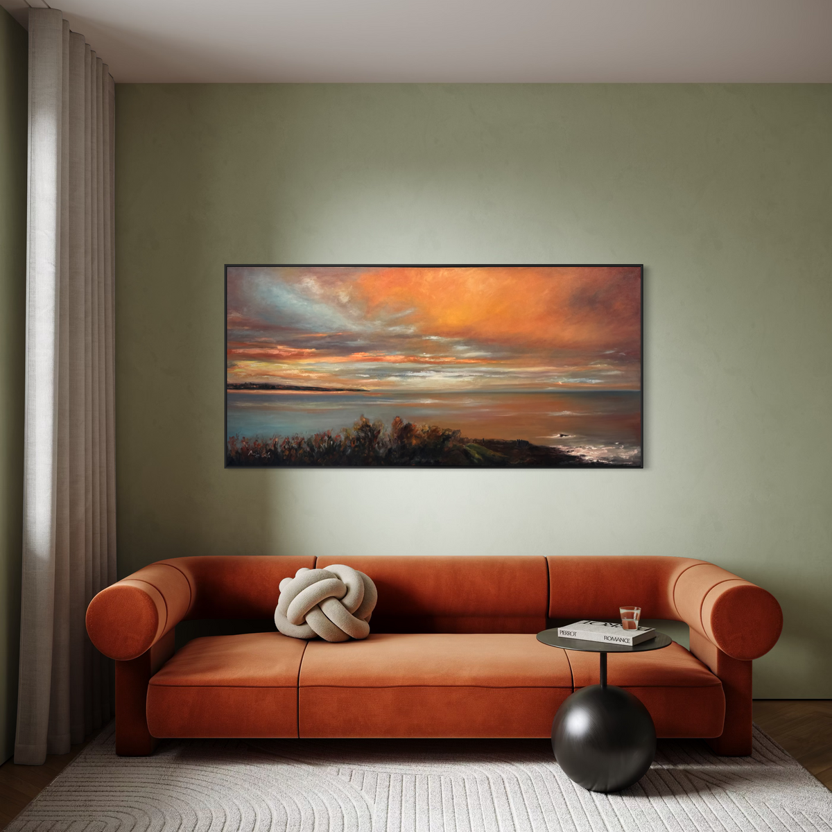 Phillip Island at Dusk 81x168cm