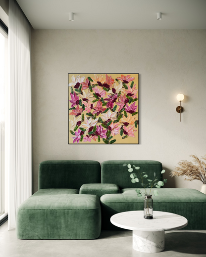 Fresh Magnolia 120x120cm