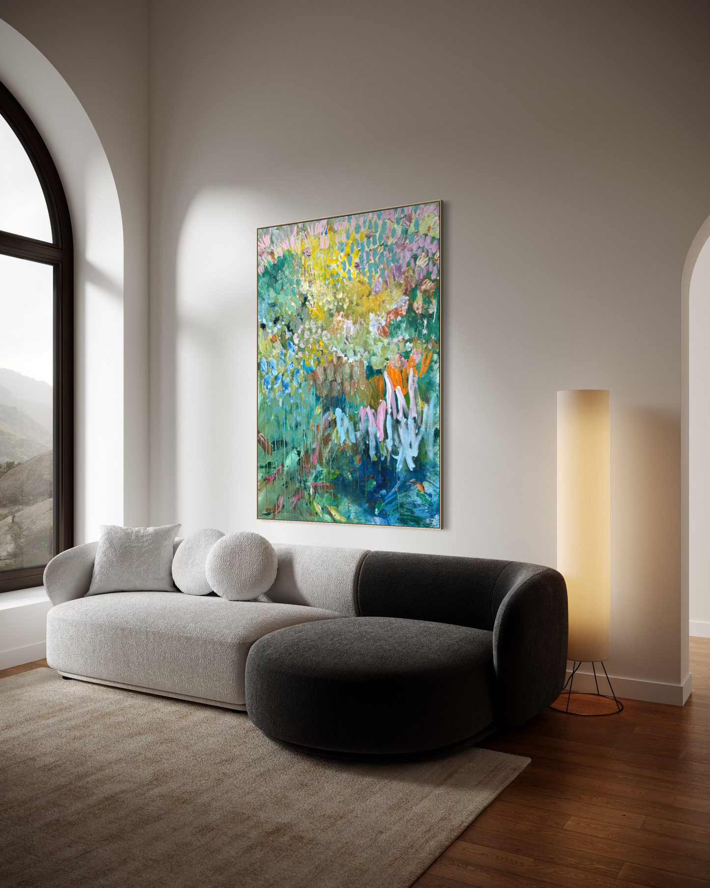 Where Flowers are left to play 190x130cm