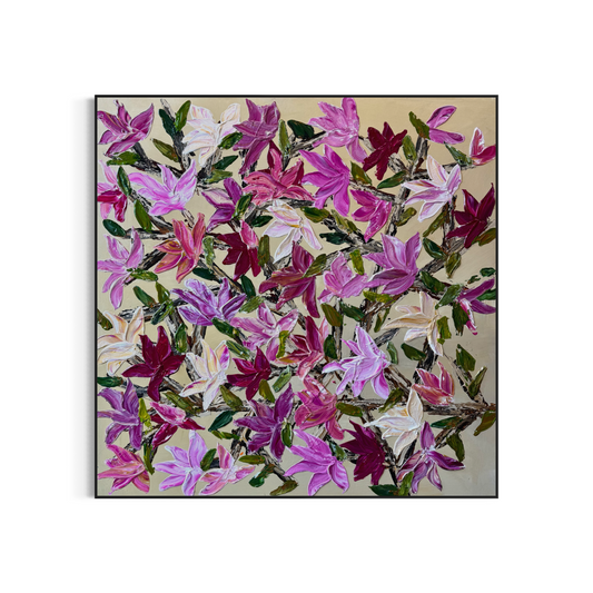 SOLD- My Magnolia 160x160cm