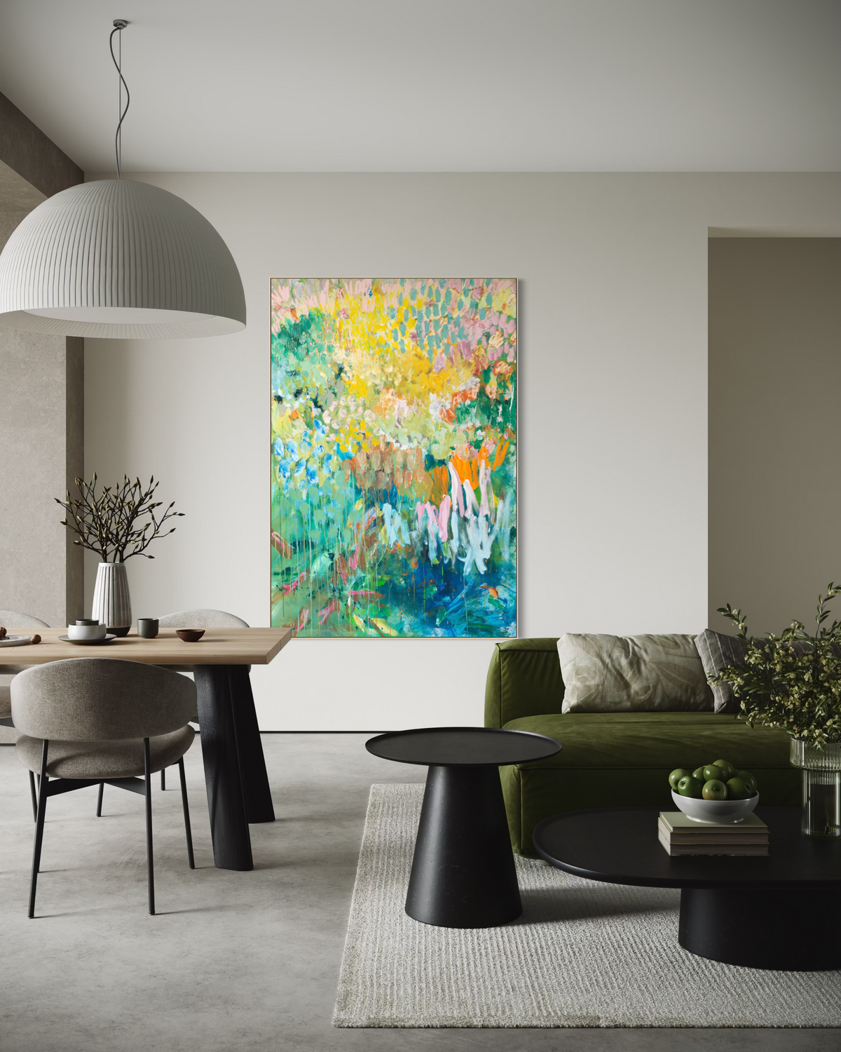 Where Flowers are left to play 190x130cm