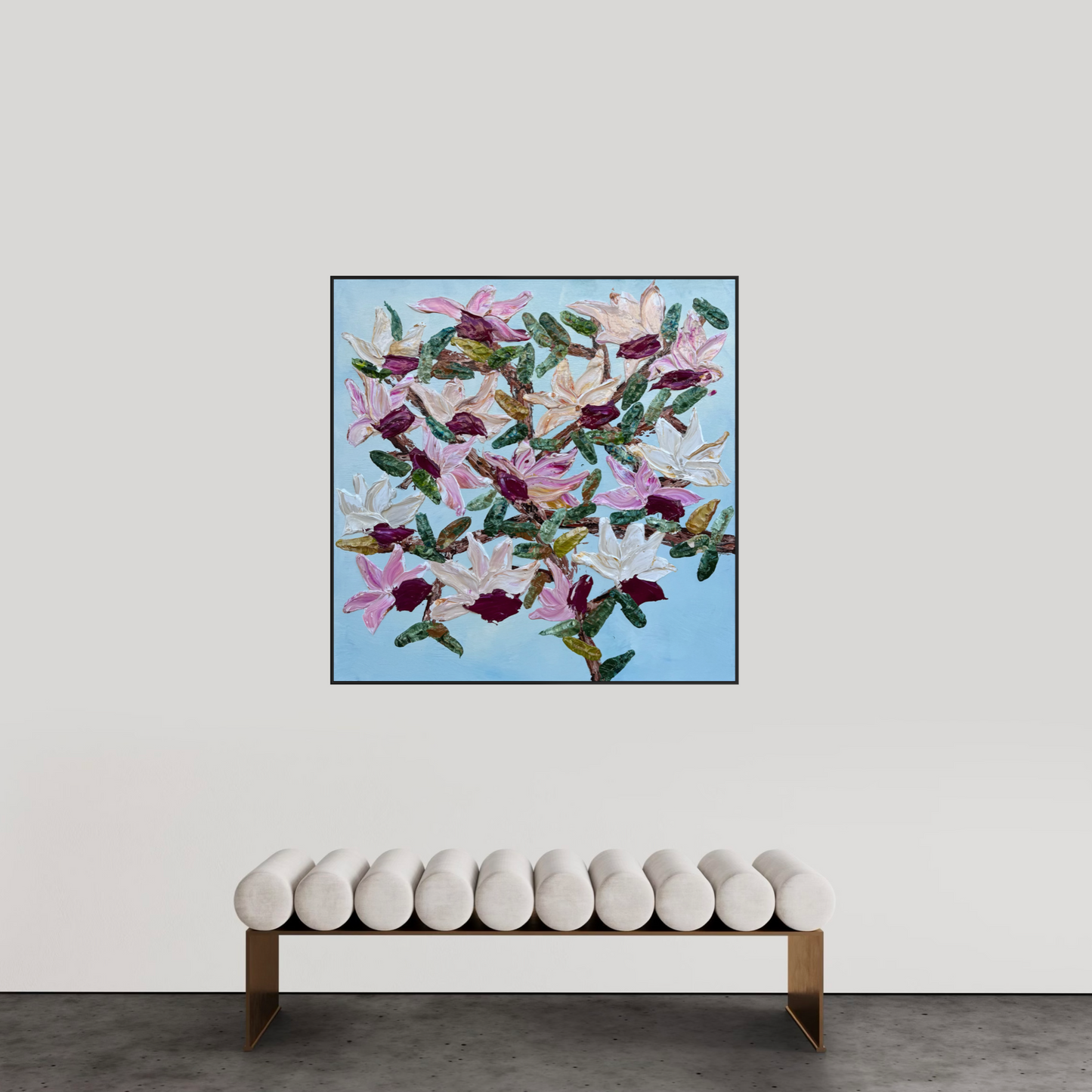 Magnolia Season 120x120cm